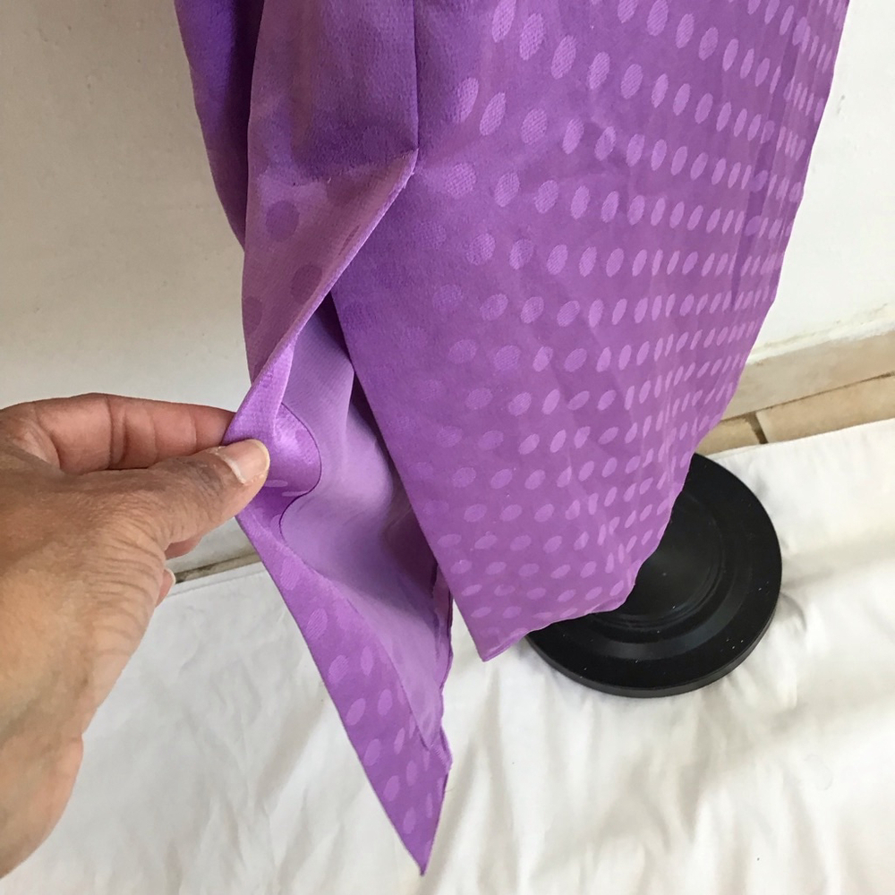 Women's Kate Spade Purple Polka Dot Long Sleeve Dress Size 4 - Picture 10 of 14